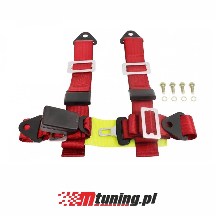 Centură Sport 4Puncte (Roșu) - 52mm